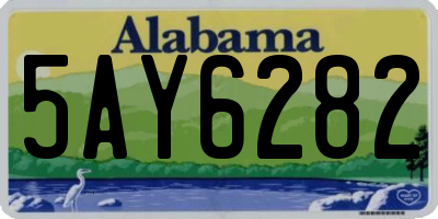 AL license plate 5AY6282