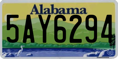 AL license plate 5AY6294