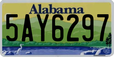 AL license plate 5AY6297