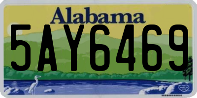 AL license plate 5AY6469