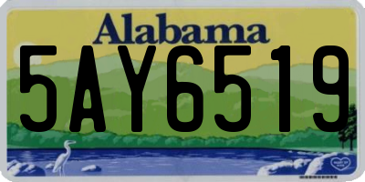 AL license plate 5AY6519
