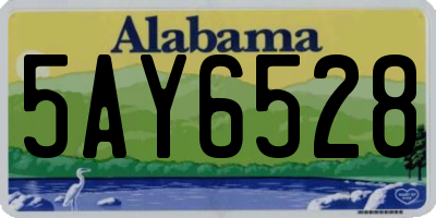 AL license plate 5AY6528