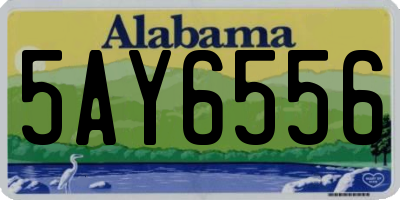 AL license plate 5AY6556