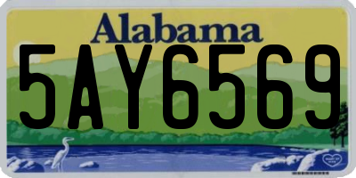AL license plate 5AY6569