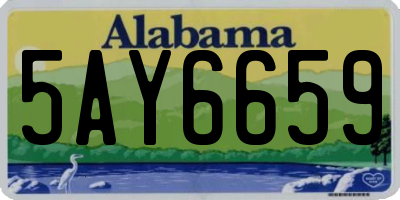 AL license plate 5AY6659
