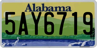 AL license plate 5AY6719
