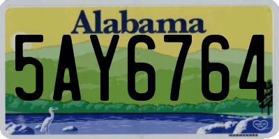 AL license plate 5AY6764