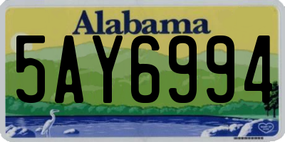 AL license plate 5AY6994