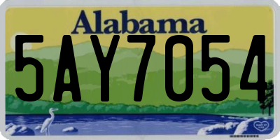 AL license plate 5AY7054