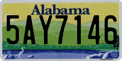 AL license plate 5AY7146