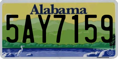 AL license plate 5AY7159