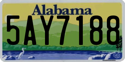 AL license plate 5AY7188
