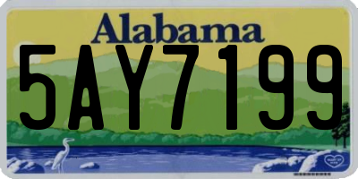 AL license plate 5AY7199