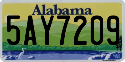 AL license plate 5AY7209