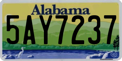 AL license plate 5AY7237