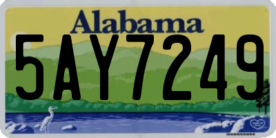 AL license plate 5AY7249