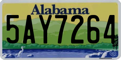 AL license plate 5AY7264