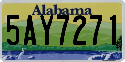AL license plate 5AY7271