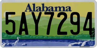 AL license plate 5AY7294