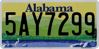 AL license plate 5AY7299