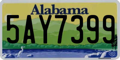 AL license plate 5AY7399