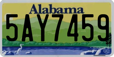 AL license plate 5AY7459