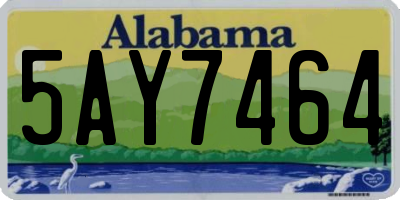 AL license plate 5AY7464