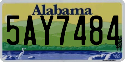 AL license plate 5AY7484