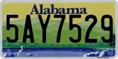 AL license plate 5AY7529