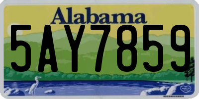 AL license plate 5AY7859