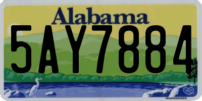 AL license plate 5AY7884