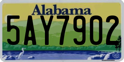 AL license plate 5AY7902
