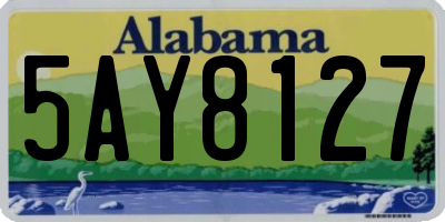 AL license plate 5AY8127