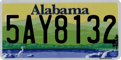 AL license plate 5AY8132