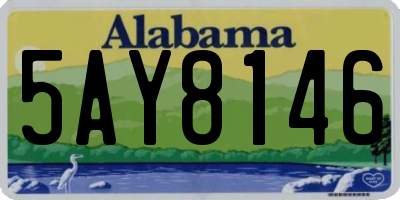 AL license plate 5AY8146