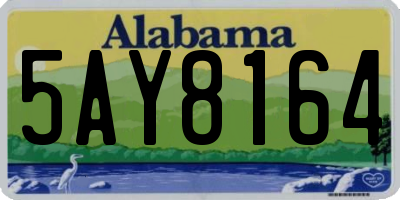 AL license plate 5AY8164