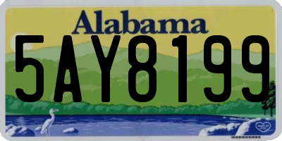AL license plate 5AY8199
