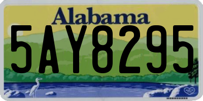 AL license plate 5AY8295