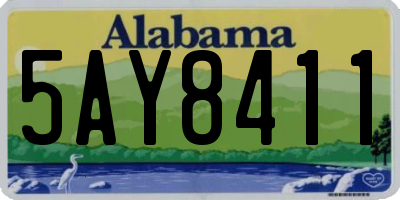 AL license plate 5AY8411