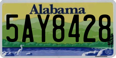 AL license plate 5AY8428