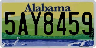 AL license plate 5AY8459