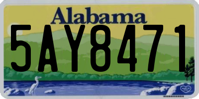 AL license plate 5AY8471