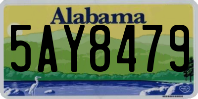 AL license plate 5AY8479