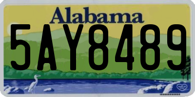 AL license plate 5AY8489