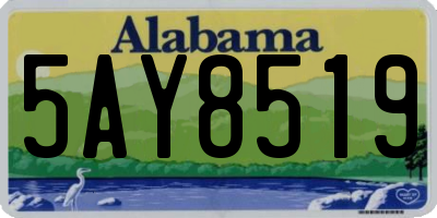 AL license plate 5AY8519