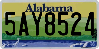 AL license plate 5AY8524