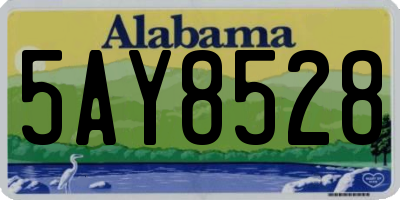 AL license plate 5AY8528