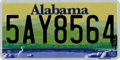 AL license plate 5AY8564