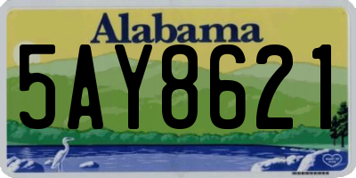 AL license plate 5AY8621