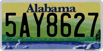 AL license plate 5AY8627